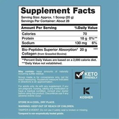 NeoCell Collagen Bio-Peptides Protein – 20oz, Grass Fed for Skin & Joint Support