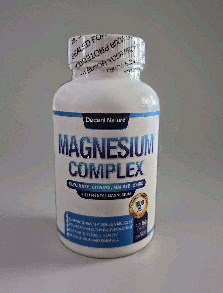 Magnesium Complex 7 Elemental Magnesium Supplement 1000Mg EXP: 10/2028