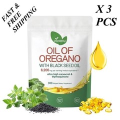 Oil of Oregano with Black Seed Oil | Natural Antioxidants | Nutritional Support