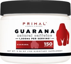 Primal Guarana Powder (150g) – 1,000mg Guarana Extract, 150 Servings