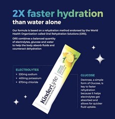 Kinderlyte Electrolyte Powder Drink Mix Packets Kids & Adults – See Description