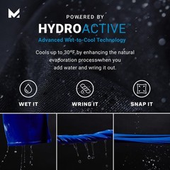 Cooling Hoodie Towel- Sport Hood Towel, Cools when Wet, UPF 50, Contours Your…