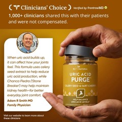 Eu Natural Purge Uric Acid Flush – Eat & Drink 60 Count (Pack of 2), Clear