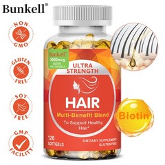 Hair Care Supplement,120 Capusles,Promotes Hair Growth,Balance Hair Health