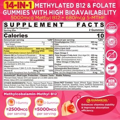 Lilicare Methyl B12 P5P For Women Men – B Complex Adult B2 B6 Omega 3