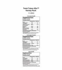 Nutrilite 2GO Twist Tubes Variety Pack 20 x 10 ML