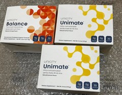 Unicity Unimate lemon 60 Pkt And 30 Balance Flavor 09/27 SEALED FREE SHIPPING