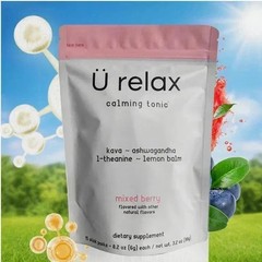 U Relax Calming Tonic- 15 Packets MIXED BERRY Flavor Relax Drink 2 pack!!!