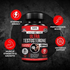 Natural Testosterone Booster 90ct Increase Energy Improve Muscle Strength Growth
