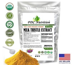 ORGANIC MILK THISTLE EXTRACT POWDER Antioxidants Silymarin for Liver Health 250G