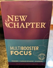 New Chapter Multibooster – FOCUS – 7×10 packets = 70ct Caps – EXP 09/26 – NEW