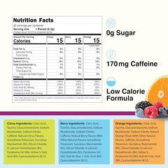 4C Energy Rush Stix, Variety 1 Pack, 40 Count, Single Serve Water Flavoring…