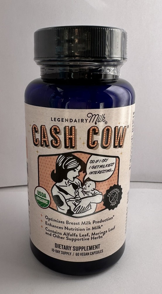 Legendary Milk Cash Cow – 10 Day Supply – 60 Capsules – Exp 9/2025 -New & Sealed