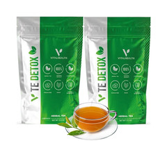 VITAL HEALTH TEA V-TEDETOX | 2 PACK DEAL | FRESH 0.2 OZ | FASTEST SHIPPING |