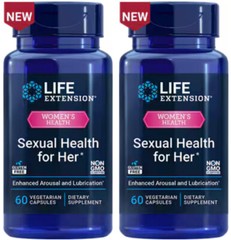 SEXUAL HEALTH FOR HER WOMEN’S LIBIDIO SEX DRIVE 120 Capsule 315mg LIFE EXTENSION
