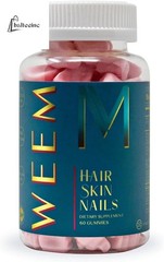 WEEM Hair Skin and Nails Gummies Supports Healthy Hair Vegan biotin Vitamins