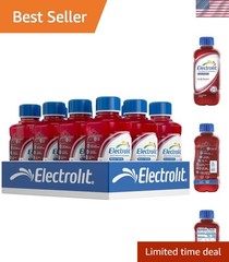 Refreshing Electrolyte Drink in Fruit Punch – 12 Bottles of 21 Fl Oz, Sugar Free
