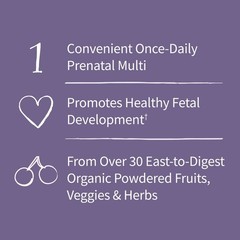 Garden of Life Organic Vegan Prenatal Daily Multivitamin Tablets – 30ct