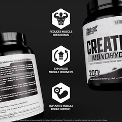 Nutrex CREATINE Monohydrate Powder Micronized Unflavored 200 Servings 1000 Grams