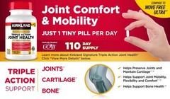 Kirkland Triple Action Joint Health 110 Tablet Compare to Move Free Ultra 1 Pack