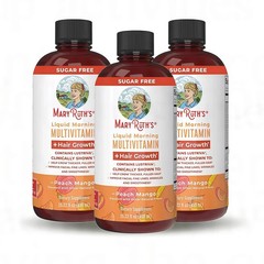 Mary Ruth’s Multivitamin + Hair Growth | 3 Pack | Peach Mango 15.22 oz brand.