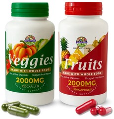 Garden OF Health Fruits Veggies 2000mg Enzymess Blend Whoeele Food 240 Capsuless