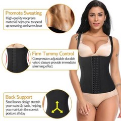 Women Waist Trainer Sweat Vest Workout Sauna Suit Tank Top Body Shaper Slimming