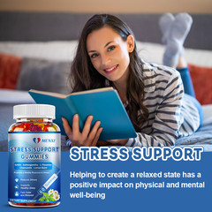 Stress Relief Gummies – GABA, L-Theanine, Ashwagandha – Anxiety Mood Support