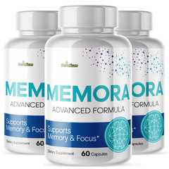 Memora- Brain Support- 3 Bottles- 180 Capsules
