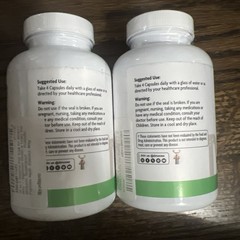 DMoose Slippery Elm Complex – All-in-One Supplement for Gut Wellness, 120 ct 2pk