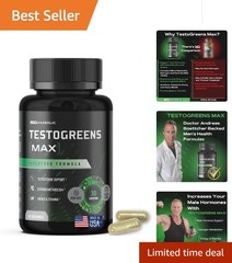 Daily Men’s Greens Supplement – TestoGreens Max Capsules for Enhanced Vitality