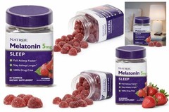 10 pack Natrol Sleep Support Melatonin 5mg Gummies – 60ct Strawberry EXP 07/26