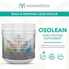 Mannatech OsoLean Protein Powder 12.9 oz Soy Protein Canister
