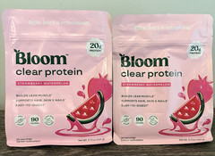 Bloom Clear Whey Protein Isolate Powder Strawberry Watermelon Pack of Two