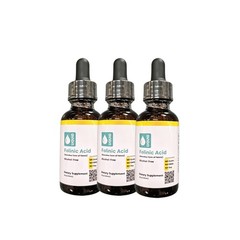 BUY 2 GET 1 FREE California Gold Nutrition Folinic Acid Alcohol 1oz/30ml- 3 Pack