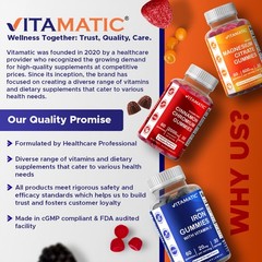 Vitamatic 2 Packs Sugar Free Pumpkin Seed Gummies Natural Raspberry Flavor-60 ct