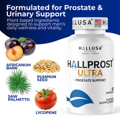 HALLPROST ULTRA – Prostate Supplement for Men – Healthy urine Flow – 60 cap
