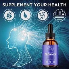 (2 Pack) Cognivex Nootropic Brain Health Support Drops Cogni Vex 60 Servings