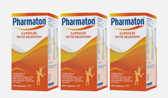 3X Pharmaton with Ginseng G115 Ginseng and Selenium Energy Booster 100ct