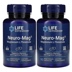 2 PACK Neuro-Mag Magnesium L-Threonate from 2000 mg Magtein – Life Extension
