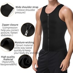 Gynecomastia Compress Tank Top Men Slim Body Shaper Vest Fat Burning Vest Shirt