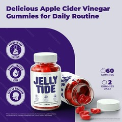 Jelly Tide Gummies, Natural Weight Loss Supplement & Metabolism Support 60ct
