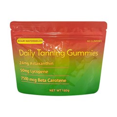 Tanning Daily Gummies Supplement – 60 Gummies 30-Day Supply