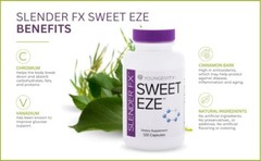Youngevity Slender Fx Sweet Eze 120 capsules 6 Pack Dr. Wallach – FREE SHIPPING