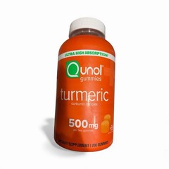 SEALED: QUNOL Turmeric 500MG 200 Count Gummies Curcumin Complex EXP 02/27