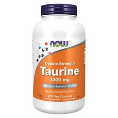 NOW FOODS Taurine Double Strength 1000 mg 250 Veg Capsules