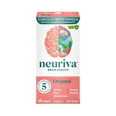 Neuriva Brain Health Original 5 Fuel for Memory Focus Concentration 45 Tab 07/26