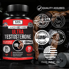 Natural Testosterone Booster 90ct Increase Energy Improve Muscle Strength Growth