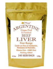 Beef Liver Powder – Argentine Grass Fed & Finished – Undefatted – 4.2 oz 240
