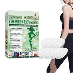 Moringa & Berberine 10-IN-1 Advanced Nano Microneedle Patch 7pcs/box – (1-5 BOX)
